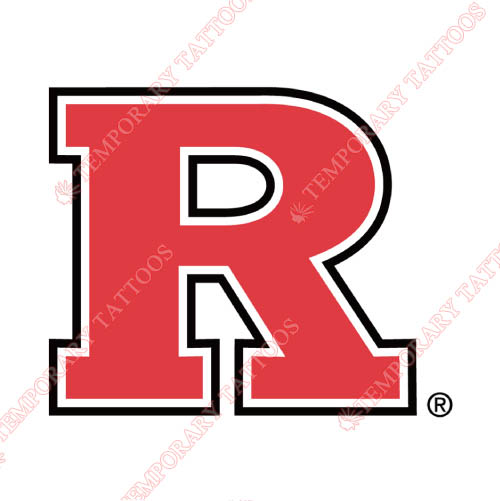 Rutgers Scarlet Knights Customize Temporary Tattoos Stickers NO.6046